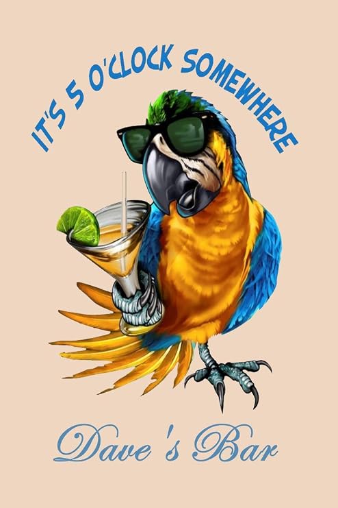 Amazon Com Signs And Novelties 5 O Clock Somewhere Metal Sign Novelty Bar Sign Indoor Outdoor Customize It Home Kitchen