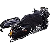 Waterproof Motorcycle Cover - UV Protection All-Season Motor Cover, Heavy Duty Polyester for Harley, Honda, Yamaha, Universal