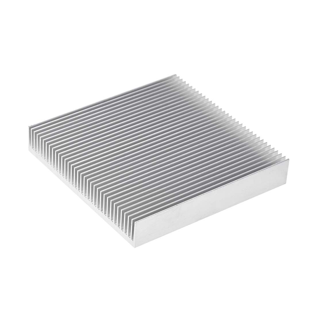 sourcing map Electronics Cooler Heatsink for LED and Power Silver 90 x 90 x 15 mm