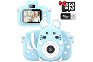 GOFUNLY Kids Camera for 3-8 Years Old Girls Boys Toddlers Childrens Birthday Selfie Camera 20.0 MP HD 1080P IPS Screen Dual Digital Toy Camera with 32GB SD Card