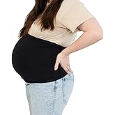 The Peanutshell Maternity Belly Band - Pregnancy Bands for Pregnant Women & Lower Back Support - Pants Extender & Belly Holder Belt for Pregnant Women - Comfortable, Adjustable Accessories (M/L)