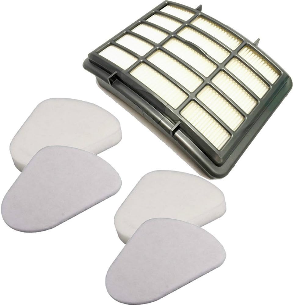 ZLZH 2 Pack Vacuum Filter for Shark NV350 Filters,for Shark Navigator Lift-Away NV350 NV351, NV352, NV355, NV356, NV357, Replacement 1 Hepa Filter & 2 Foam Felt Filters (XFF350 & XHF350)
