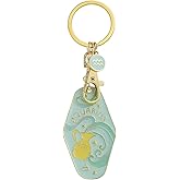 Zodiac Motel Keychain Boho Vintage Hotel Keychain Purse Bag Charms for Handbags Cute Car Keys Accessories Gifts for Women