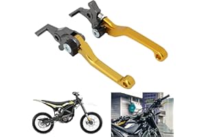 BAOUFF Brake Levers for Surron Ultra Bee,Adjustable CNC 6061 Aluminum Handle Brake Levers Replacement for Electric Dirt Bike Sur Ron Ultrabee-Gold