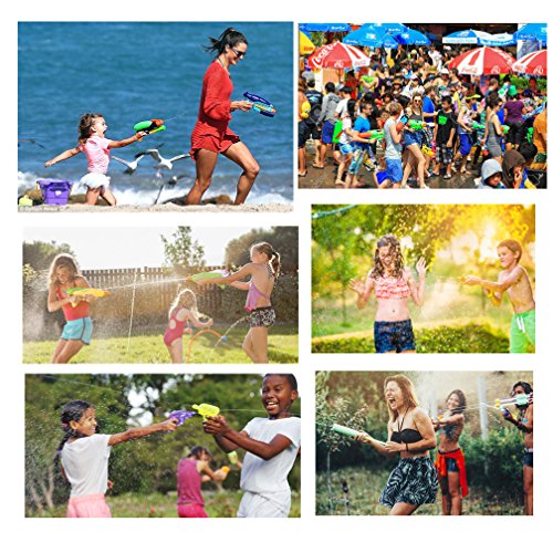 Hellofuture Water Pistol Water Squirt Gun Soaker Squirt Games for Hot Summer at Seaside, Swimming Pool, Water Park,Yard, Parent-child activities Happy Childhood 3 Years+ Kid toy, 2 Pack (2-Pack)