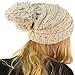 Oversized Super Big Slouchy Pom Pom Warm Chunky Stretchy Knit Beanie Hat Oatmeal