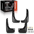 A-Premium Set of 4PCS Mud Flaps Splash Guards Mudguards Mudflaps with Hardware Compatible with Toyota RAV4 2000-2005, SUV, (with Fender Flares), Bolt On, Front and Rear (Driver & Passenger Sides)
