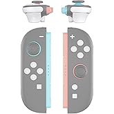 eXtremeRate DIY Replacement Full Set Buttons for Joycon 2, Custom ABXY Direction Keys Dpad + - C Home Capture Release L R ZR ZL Trigger Buttons for Nintendo Switch 2 Controller - White