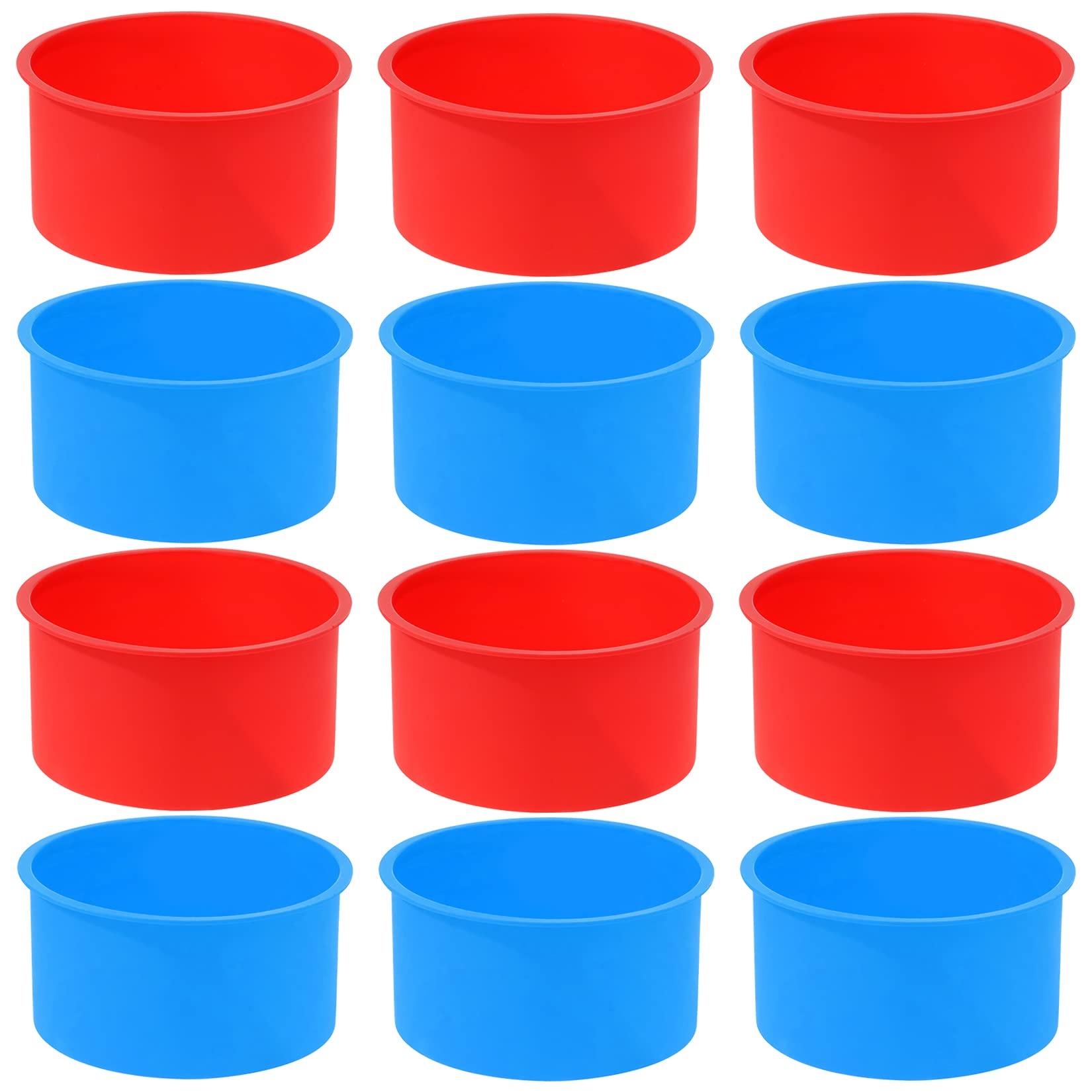 Inch Round Silicone Mold 12-Pack Silicone Round Cake Molds (4