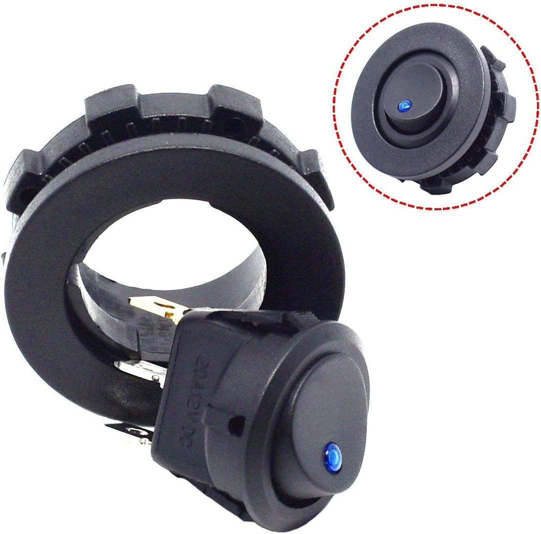 Car Truck Round Rocker Toggle Switch.SPST On-Off Control.12v on off switch.LED Switch with Switch Housing
