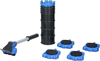 KINZO Möbel-Gleitroller 10 tlg. Set |Stabile Transporthilfe zum sicheren Transportieren von Möbeln, Waschmaschinen etc, Belastbarkeit 300kg je Rolle, Umzugshilfe, Transportroller