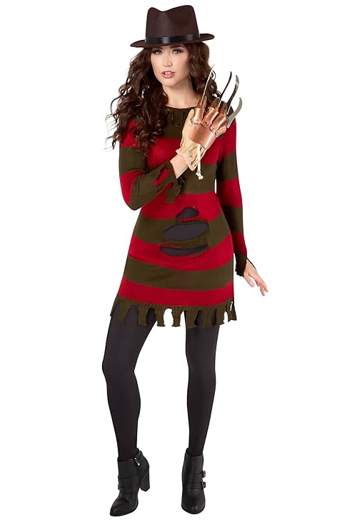 Rubies A Nightmare on Elm Street: Freddy Krueger Costume for Adults, Women's XS