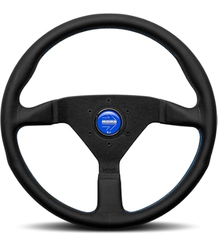 MOMO Motorsport Montecarlo Black Stitch Leather Street Steering