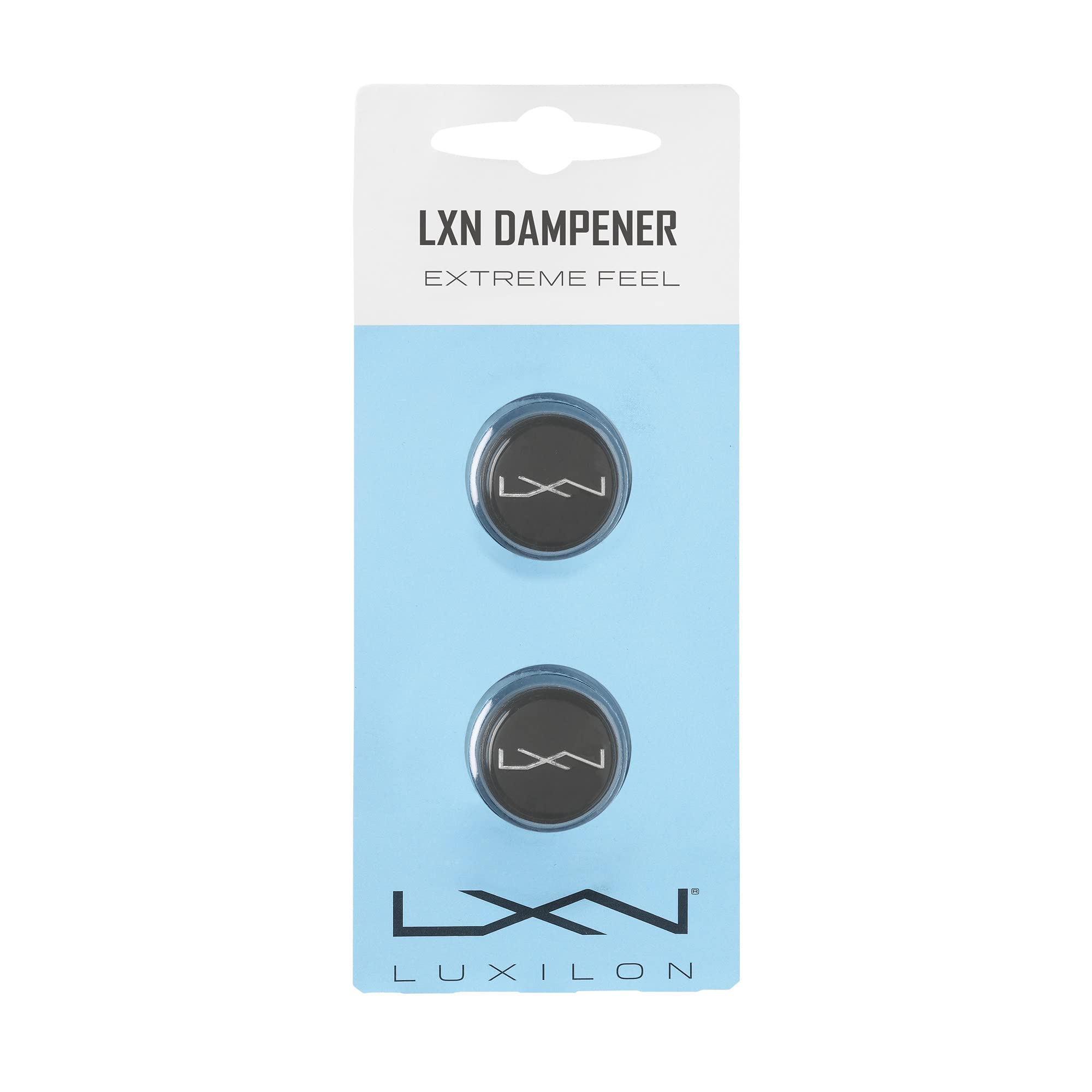 Luxilon Vibration Dampener, LXN Dampener, Pack of 2, for Tennis Rackets, Black, WRZ539000