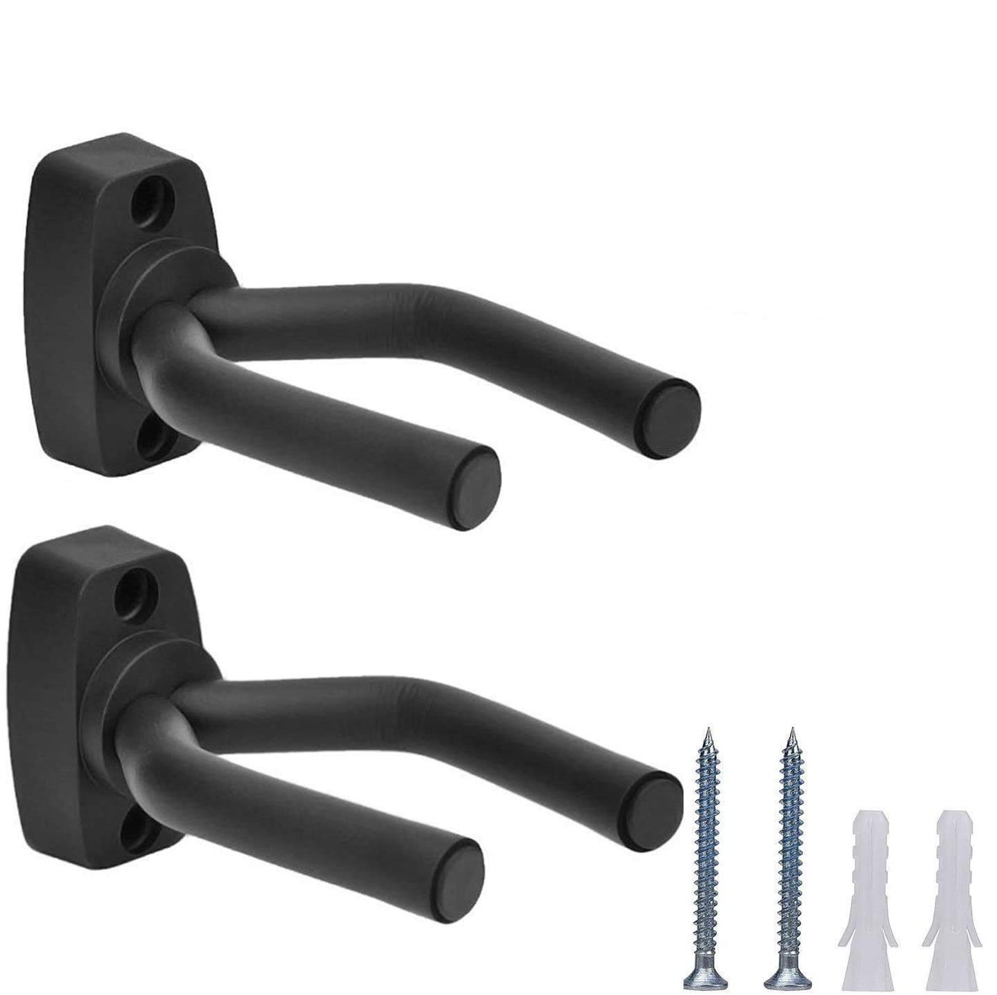 2 Pack Guitar Wall Hook Keep Holder, Guitar Hanger Guitar Wall Mount Hangers Guitar Hooks Holder Fits all size Guitars and Violin by VOARGE