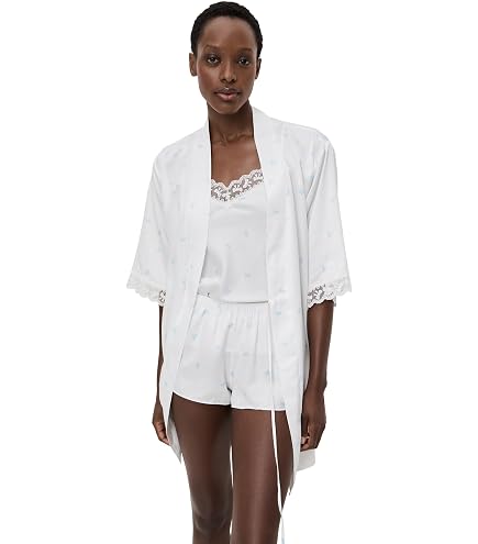 Flora Nikrooz Women's Kylie Charmeuse Cami Set with Lace, Ivory