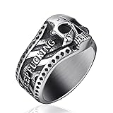 ELFASIO Vintage Ring Stainless Steel Gothic Skull