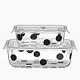 kate spade new york Deco Dot 2-piece Rectangular Food Storage Set