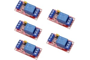 VKLSVAN 5 PCS DC 5V 1 Channel Relay Module Board Shield Relay Switch High/Low Level Trigger with Optocoupler