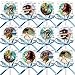 Moana Party Favors Supplies Decorations Disney Movie Lollipops w/ Turquoise Blue Ribbon Bows Party Favors -12 pcs