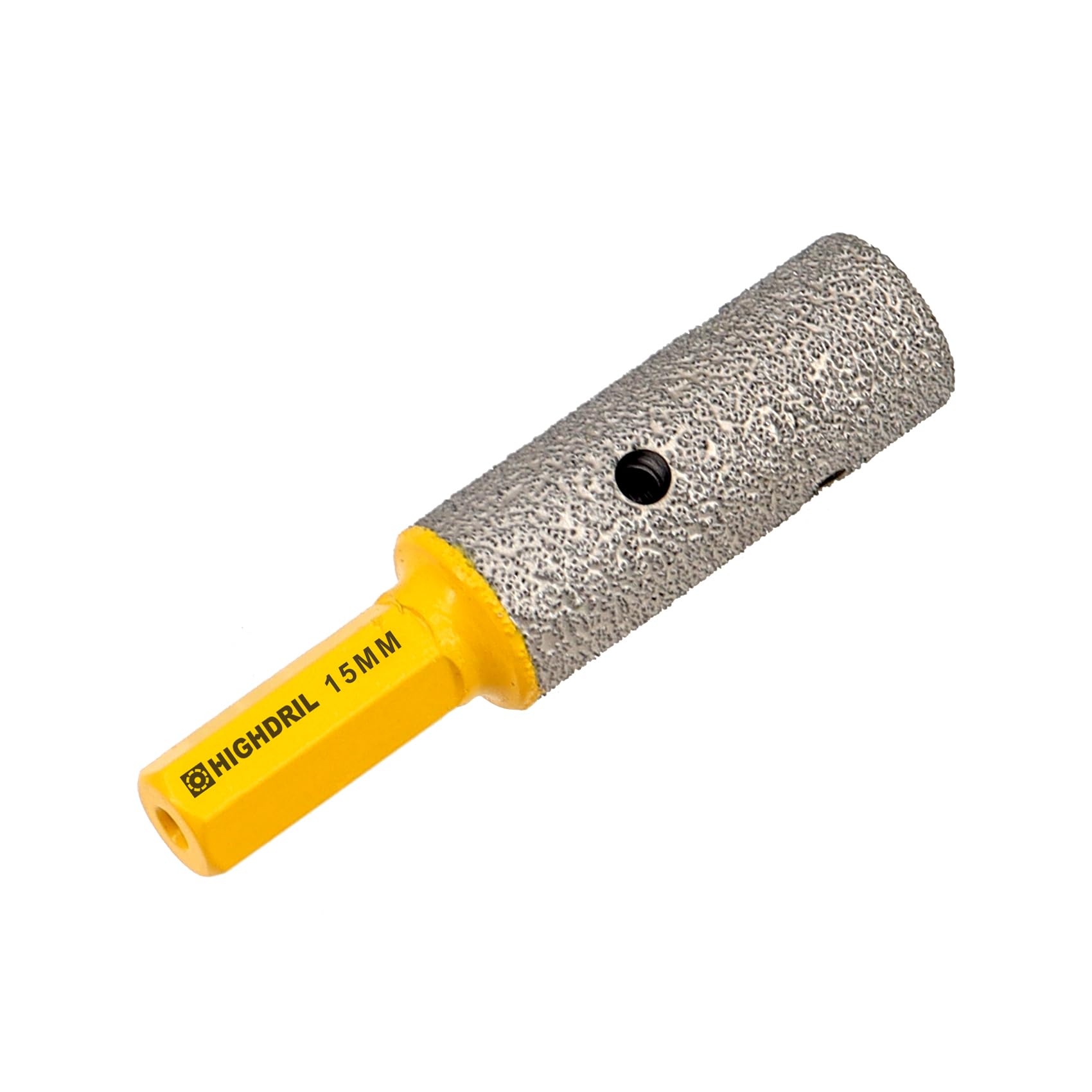HIGHDRIL Diamond Milling Finger Bits - 15mm (3/5") Enlarging Shaping Grinding Holes, Dry Core Drill Bit for Porcelain,Hard Ceramic,Granite and Marble (Hexagonal Shank)