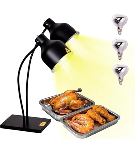 Food Warmer For Buffet Commercial Food Heat Lamp 2-head Electric