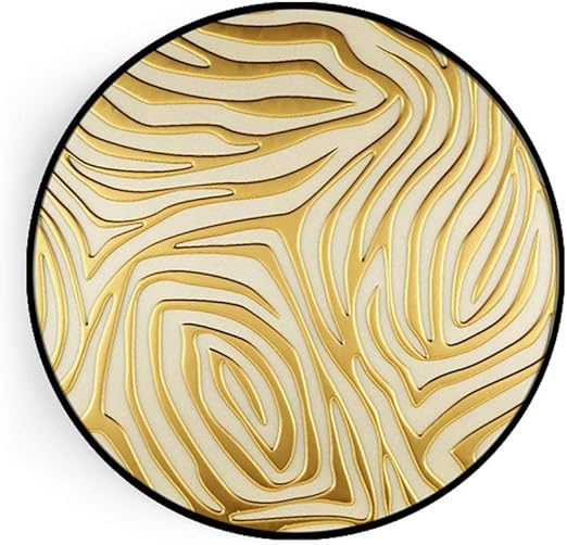 Tsds Soporte De Pared Abstracto Redondo Colgante De Pared De Oro