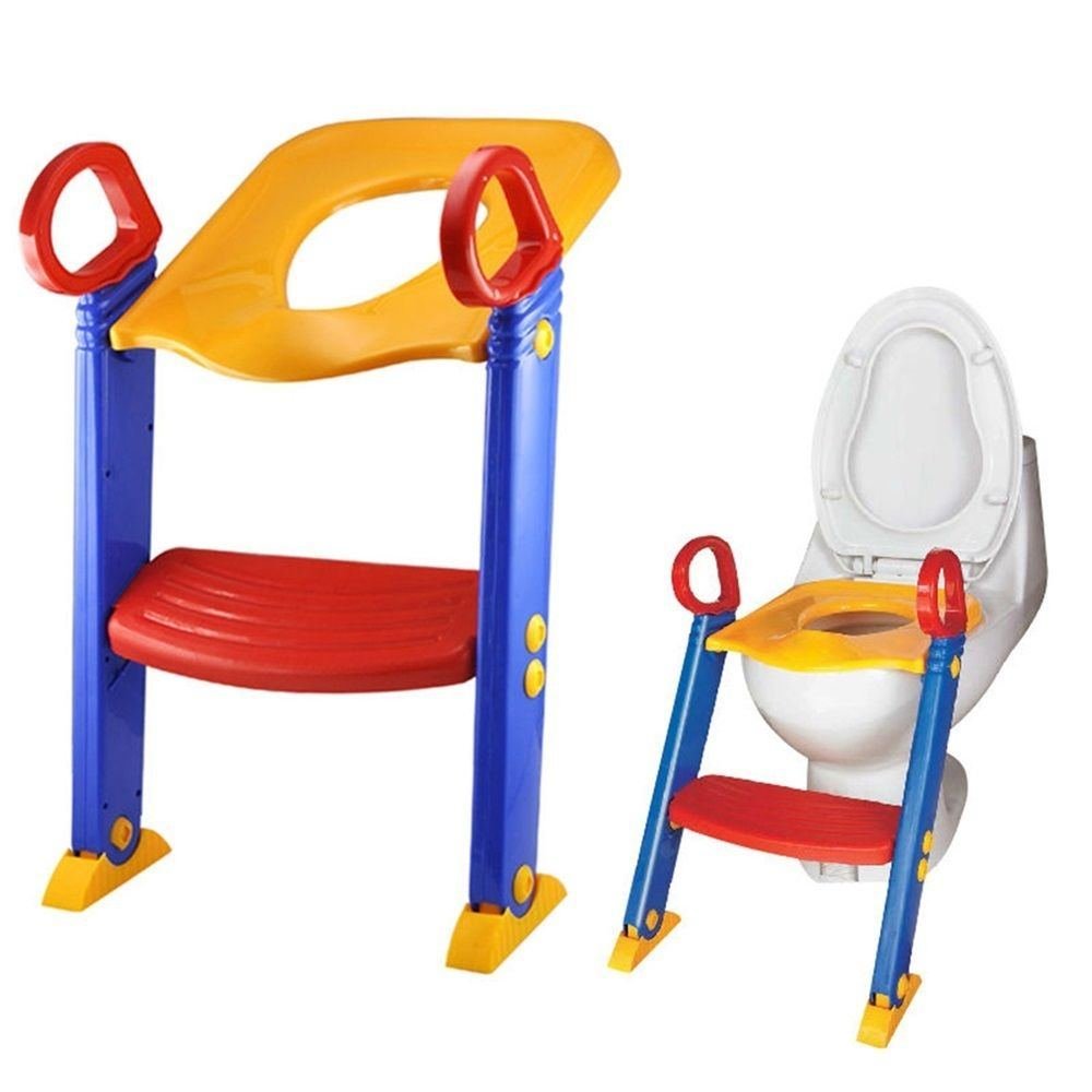 3 in 1 Toilet Potty Trainer Seat Chair Toddler Kid Ladder