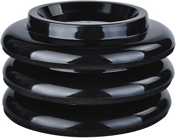 kingpoint Klavierrollen-Untersetzer-Set, 3 x ABS-Möbelfußschutz schwarz