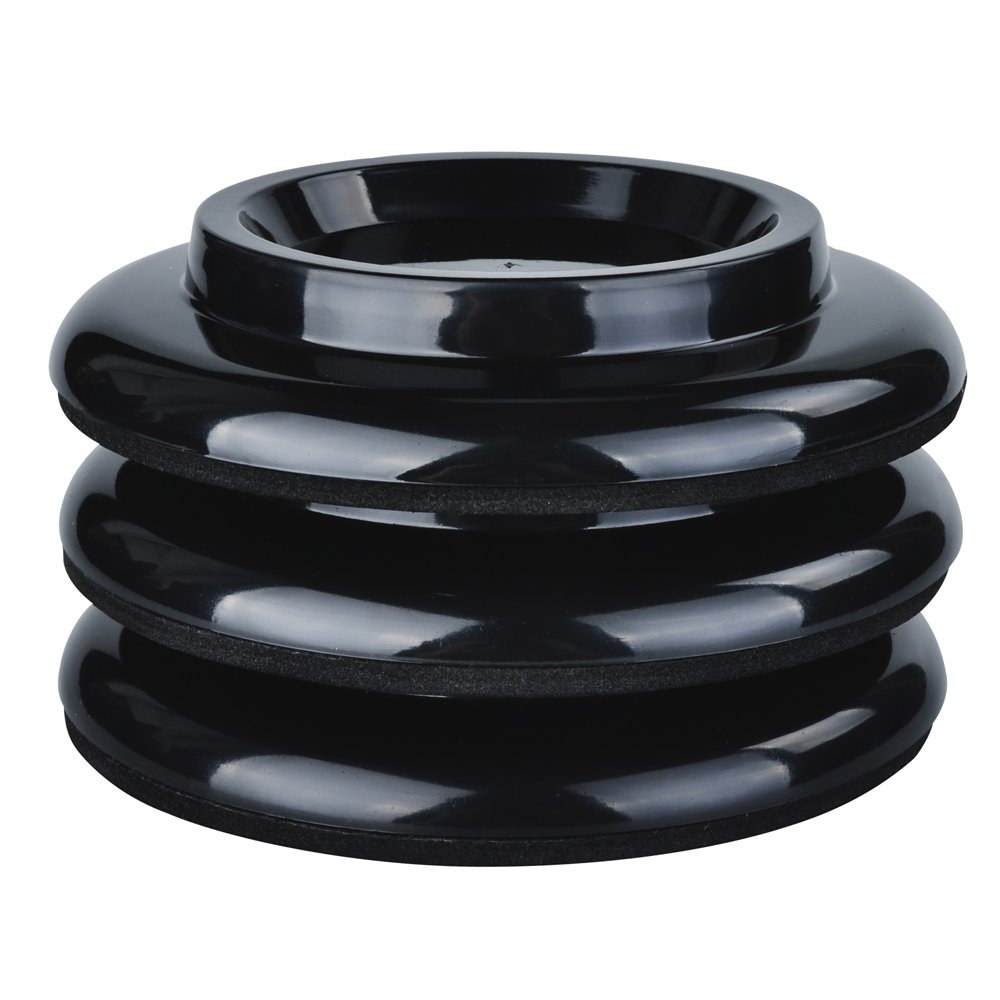 KingPoint Grand Piano Caster Cups Set of 3 ABS Plastic Furniture Leg Pads Protection Black