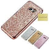 S7 Edge Glitter TPU Case, Houshine Premium Electroplated Bumper Bling Soft Cover Case for Samsung Galaxy S7 Edge, Rose Gold