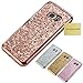 S7 Edge Glitter TPU Case, Houshine Premium Electroplated Bumper Bling Soft Cover Case for Samsung Galaxy S7 Edge, Rose Gold