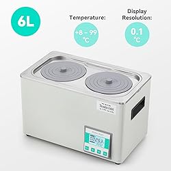 BAOSHISHAN 6L Water Bath, Digital Lab Water Bath