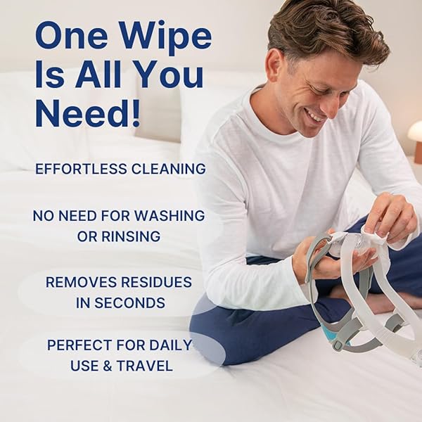 SNUGELL UNSCENTED CPAP MASK WIPES – 110 COUNT –100% SOFT COTTON – LINT & ALCOHOL-FREE – SKIN-SAFE FORMULA WITH ALOE VERA – EASY-TO-OPEN CANISTER – PERFECT FOR CLEANING CPAP MASKS, TUBES, AND DEVICES