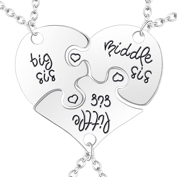 thumbnail image 2 of Pzza Necklaces Set Of 5 For Best Frends Forever Necklace BFF Necklace 2 of 14