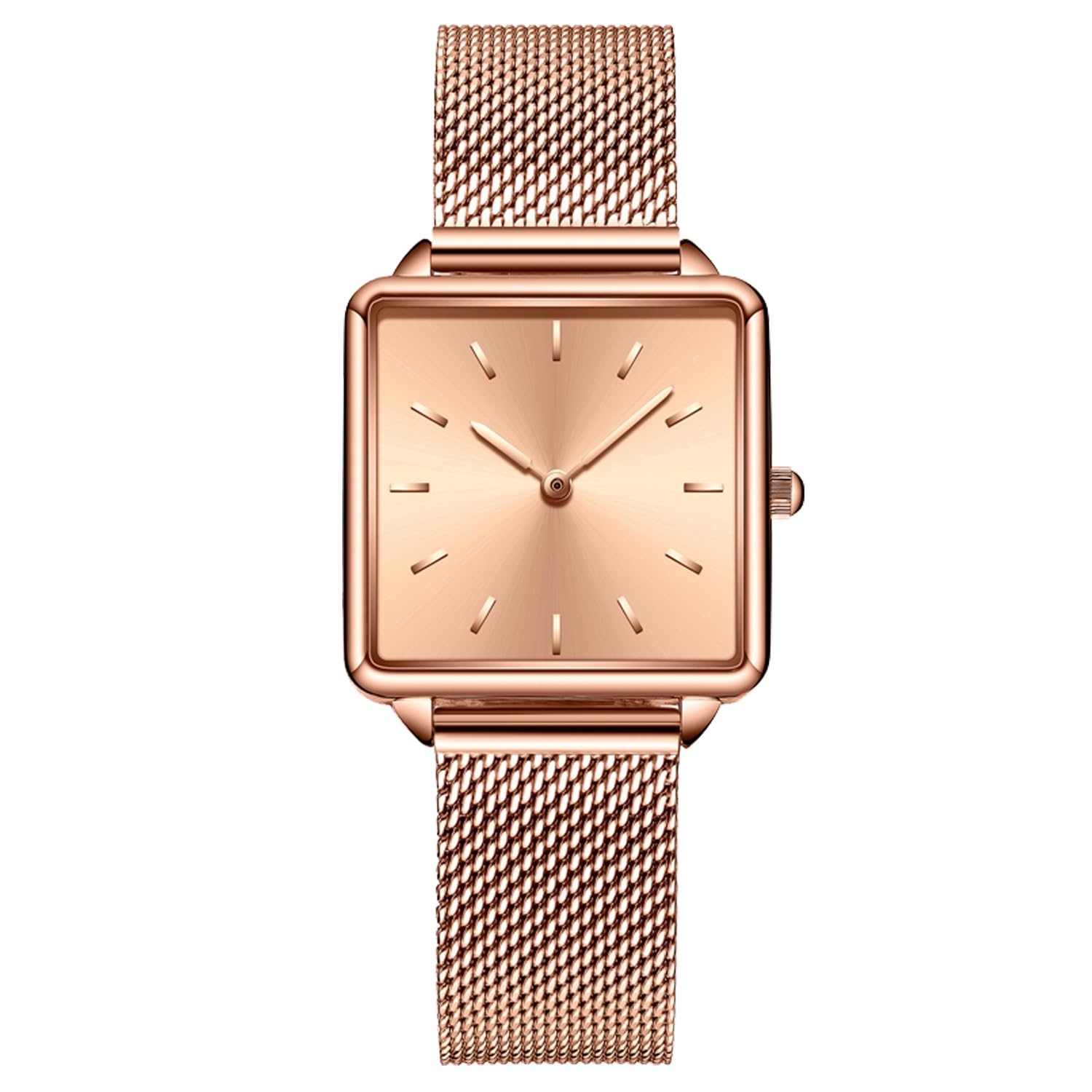 RORIOS Women Watches Analogue Quartz Watch Minimalism Mesh Strap Fashion Ladies Wristwatches