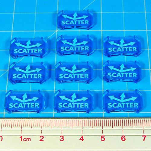 SW: Armada, Scatter Defense Tokens, Fluorescent Blue (10)
