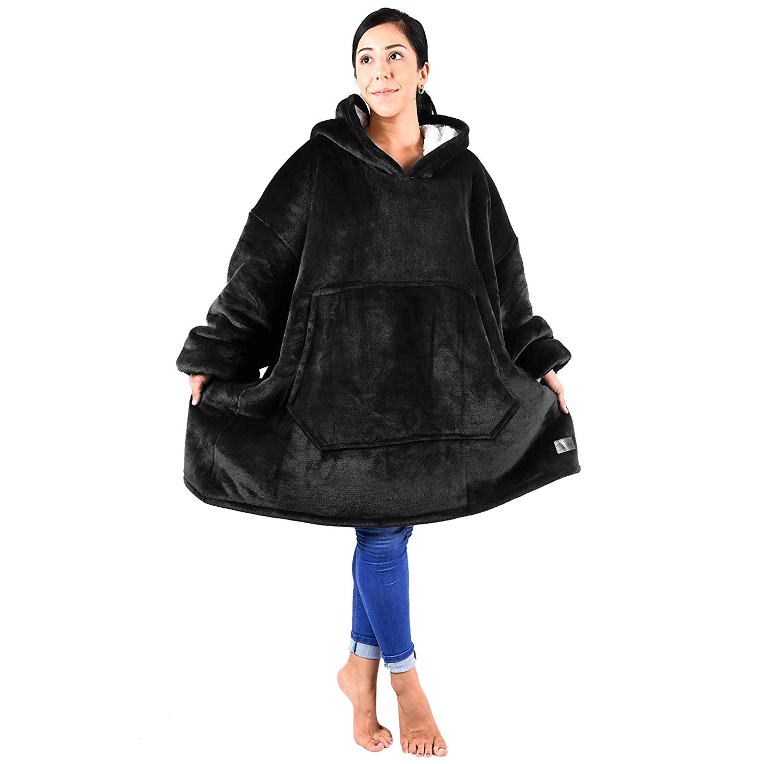 giant hoodie cozy blanket