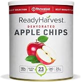 Ready Harvest Dehydrated Apple Chips, Dried Fruit, #10 Can | 23 Servings &bull; 25-Year Shelf Life &bull; Dehydrated Apple Chips for Snacking, Baking, Smoothies &amp; Long-Term Pantry Storage