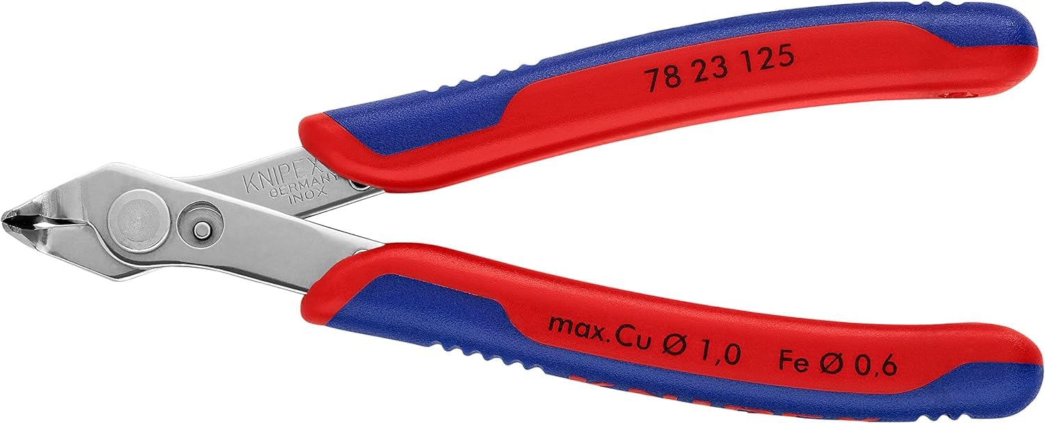 KNIPEX Electronic Super Knips with Multi-Component Handles 125 mm, 78 23 125