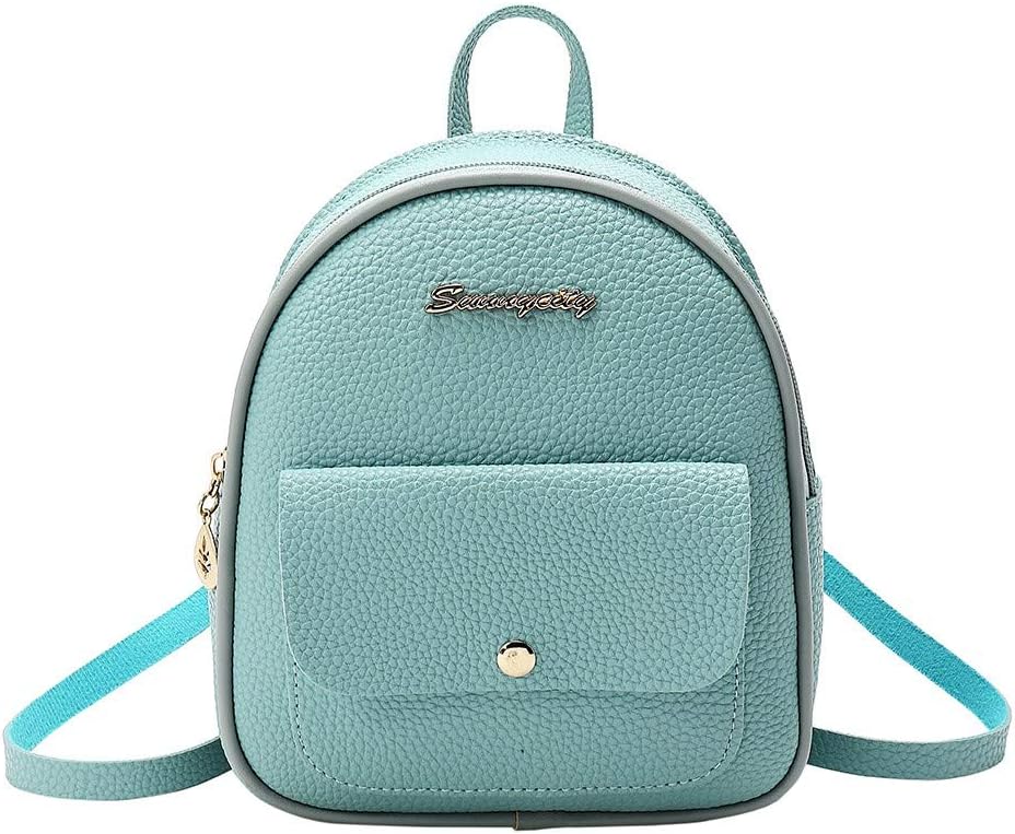 XmiralBackpack Women Girl PU Bag Small School Bags With Inner Cell Phone Pocket