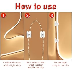Waterproof LED Strip Mounting Clips Holder Mounting