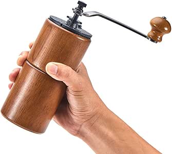 KAISIMYS Molinillo de café en Grano Manual, Molinillo de café de Madera