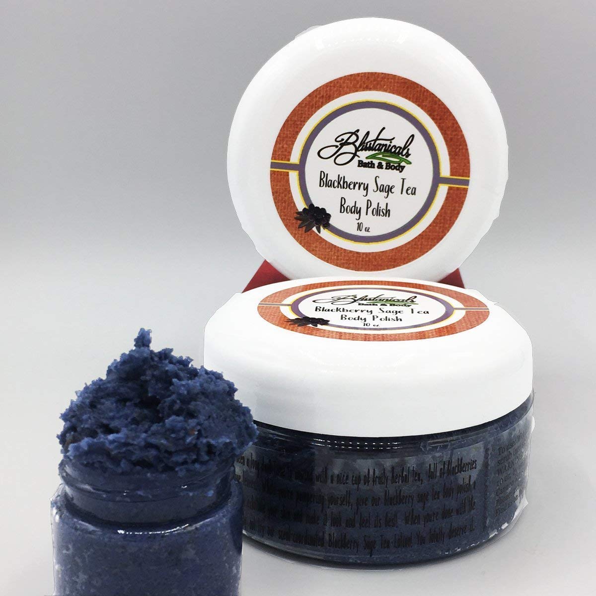 Blackberry Sage Tea Body Polish, Sugar Scrub