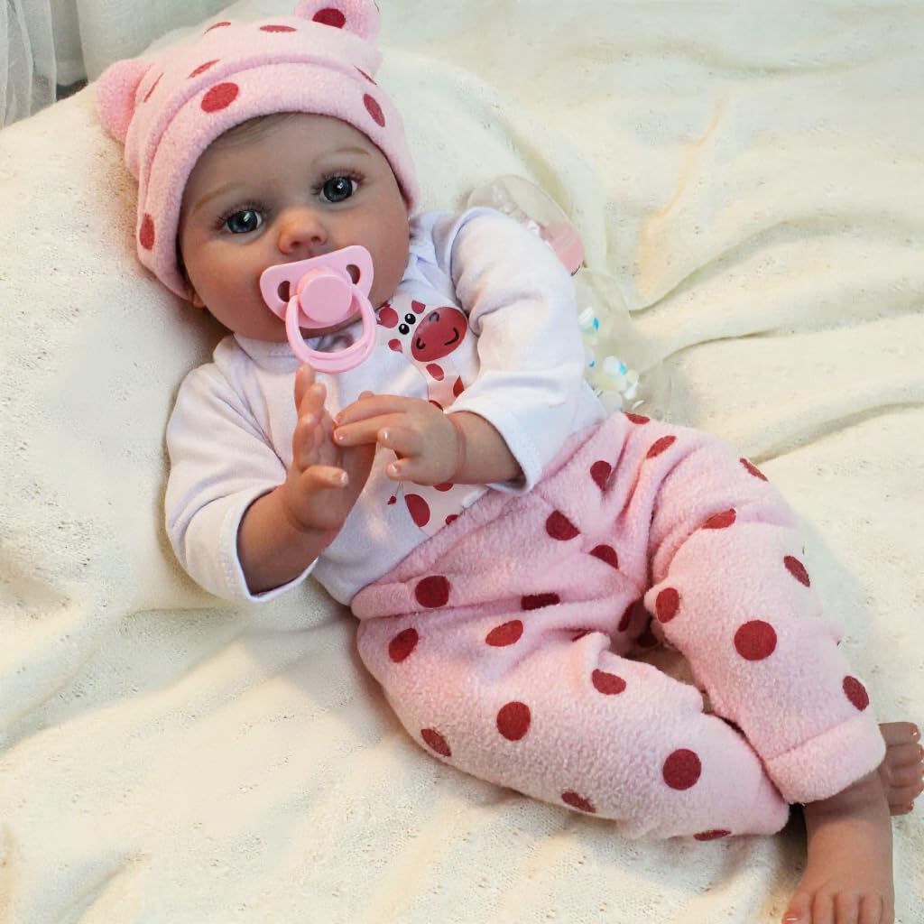 Photo 1 of CHAREX Reborn Baby Dolls - 22 inches Realistic Newborn Soft Vinyl Baby Dolls Toy for Kids Age 3+