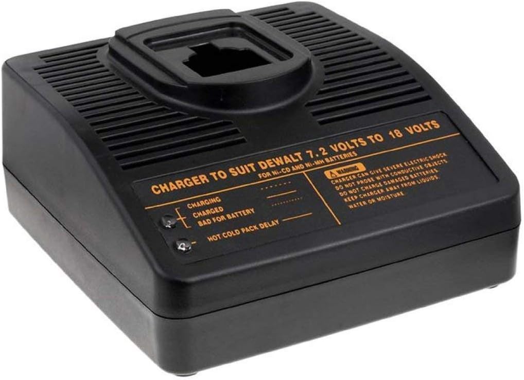 Powery Charger compatible with DEWALT ref./type DE9116, 7,2V-18V