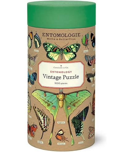 1000 Teile Puzzle „Papillons – Schmetterlinge“ – Vintage-Kunst Von Adolphe Millot, Inkl. Referenzposter