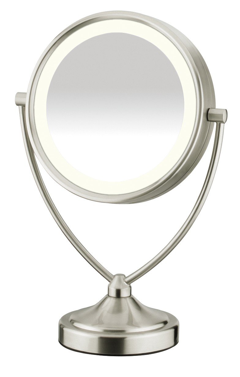 Gotofine LED Lighted Travel Makeup Mirror with 10x
