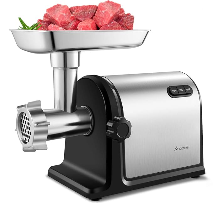 Aobosi Electric Meat Grinder 【2000W Max 】Heavy Duty Stainless Steel