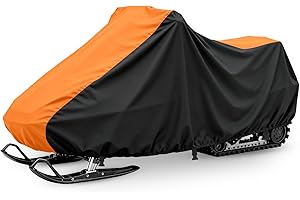 XYZCTEM Snowmobile Cover Waterproof Outdoors, Premium 300D Oxford Seld Ski Cover, Compatible with BRP, Polaris, Arctic Cat, Y